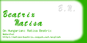 beatrix matisa business card